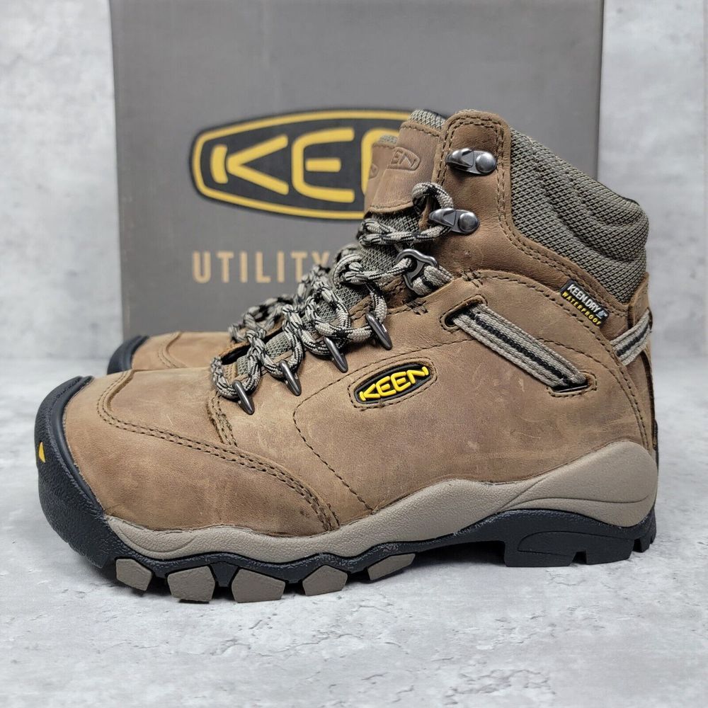 Keen Canby Work Boots Womens 5.5 M Brown Leather Waterproof Aluminum Toe New NWB - Picture 5 of 10